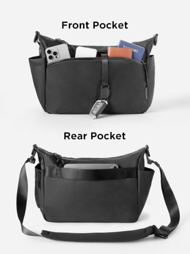 ALPAKA Flight Satchel 11L Messenger Crossbody Bag - color: Black-ultradyne 100d