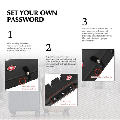 Zoofen 2 Pack Luggage Lock TSA007 Security Lock Luggage Suitcase Baggage Lock - style: TL-A