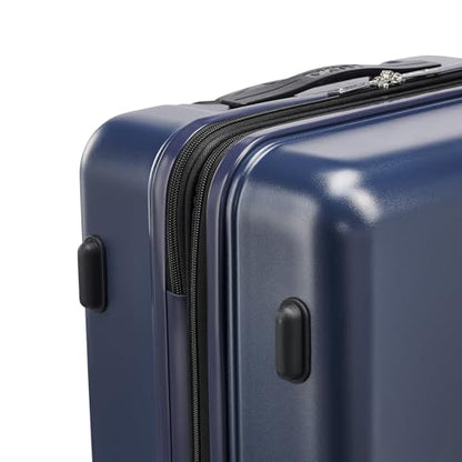 DKNY On the Go 25" Hardshell Lightweight Expandable Checked Luggage with Spinner Wheels,Navy - color: Navy, size: 25" Checked Luggage