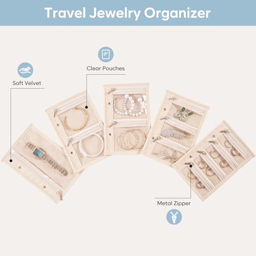 Lolalet Travel Jewelry Organizer Case -5 Pcs - color: 5Pcs Bag, size: L