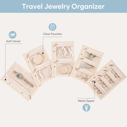 Lolalet Travel Jewelry Organizer Case -5 Pcs - color: 5Pcs Bag, size: L