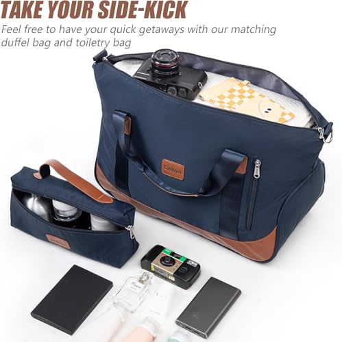 Cosbarn Carry On Luggage,3 Piece Luggage Set,22x14x9 Airline Approved - color: PorscheBlue