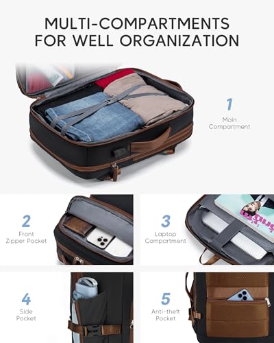 17x13x9 Personal Item Bag Travel Backpack for Men Women - color: White