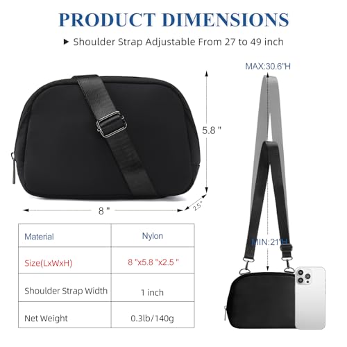 MAXTOP Small Crossbody Bags for Women Belt Bag Fanny Pack with Adjustable Strap - color: Muted Ash, style: Sling Pouch