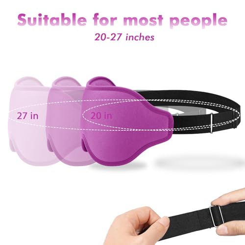 Sleep Mask for Men and Women, Lash Extensions 3D Eye Mask, Purple | Blackout Night Blindfold Eye Cover with Adjustable Strap for Side Sleepers, Breathable, Zero Pressure, Travel Essentials - color: Purple