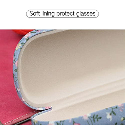 PERFECTSIGHT Hard Shell Eyeglasses Case, Kawaii Protective Glasses Case for Kids, Cute Eyeglass Case for Women Men Girls - color: Orange