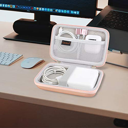 Canboc Case for MacBook Air Pro Charger MagSafe/MagSafe 2 Power Adapter - color: A-Rose Gold
