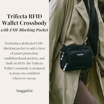 Trifecta Crossbody EMF Blocking Pocket - color: Moonrock