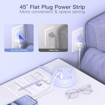 Travel Essentials 3Ft Power Strip -Purple Cruise Approved Power Strip - color: Purple, size: 3 FT