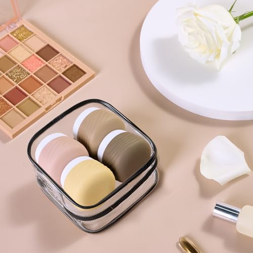 Eternal Moment Travel Containers for Toiletries 1.7 OZ Cosmetic Jar - color: Apricot, size: 50ml