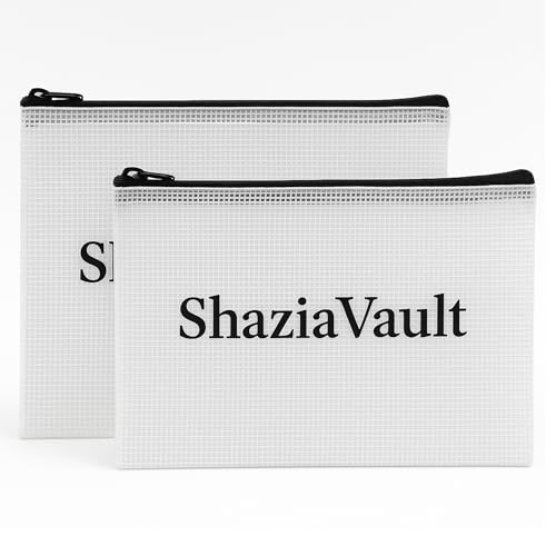Zippered Mesh Document Bag Large Waterproof File Organizer Pouch for Important Papers, Certificates, Passports, Receipts & Travel Documents Durable Storage Zip Bag