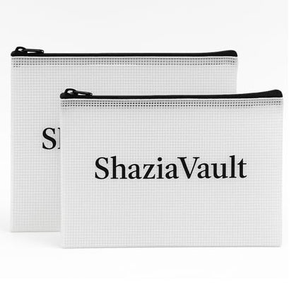 Zippered Mesh Document Bag Large Waterproof File Organizer Pouch for Important Papers, Certificates, Passports, Receipts & Travel Documents Durable Storage Zip Bag