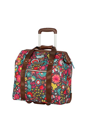 Lily Bloom Design Pattern Carry on Bag Wheeled Cabin Tote (Playful Gray) - color: Playful Gray