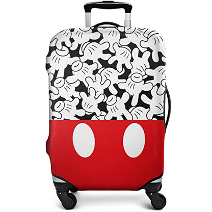Mouse Hands Gesture Luggage Cover Protector Fit 22-24 Inch, White - color: Luggage Cover-1, size: M(22-24in)