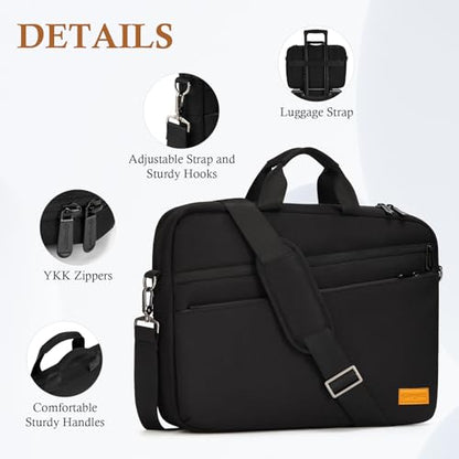 bagasin 17 17.3 inch Laptop Computer PC Shoulder Bag Carrying Case - color: Black, size: 17-17.3