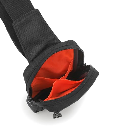 JEMINAL Shoulder Crossbody Bag Hiking Backpack Travel Bag Men Women Sling Backpack Multifunctional - color: Black