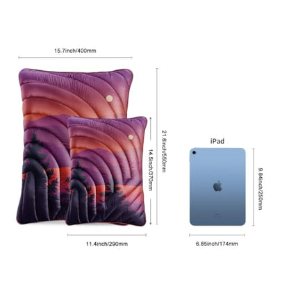 Camping Pillow Compressible Travel Pillow Lightweight Camp Pillow - color: Night, size: Small (11.4''x14.5'')