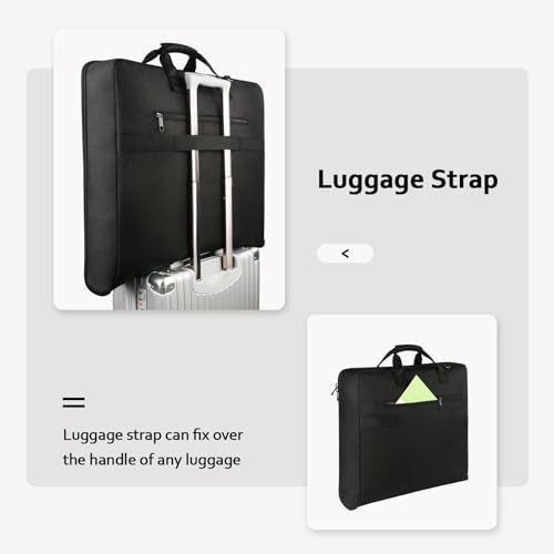MATEIN Garment Bag for Travel, Large Carry on Garment Bags for Business - color: Black
