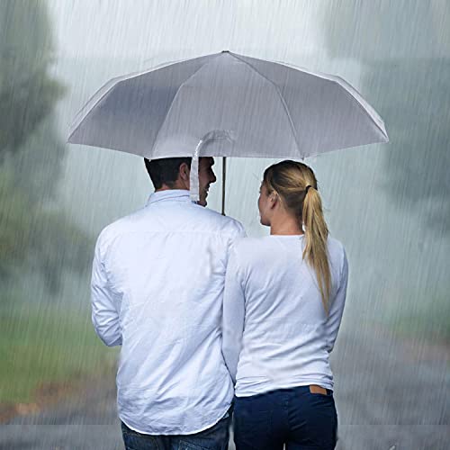 TradMall Travel Umbrella Windproof 46 Inches Canopy, Gray - color: Gray, size: 46 Inches