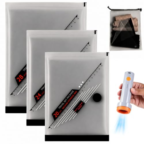 15 Pack Vacuum Bags for Travel with Rechargeable Wireless Air Pump, Space Saver Bags for Clothes, Compression Seal Packing Bags for Luggage Suitcase, Carry-on Size with Small Storage Pouch - size: 15 Combc