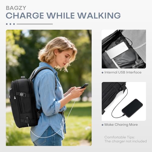 40x30x15cm Personal Item Travel Bag for Airplane Underseat Backpack