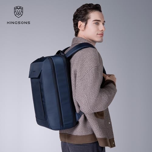 Kingsons Business Laptop Bag Carry on Travel Backpack for Men Women - color: Ks25054-black-us-1