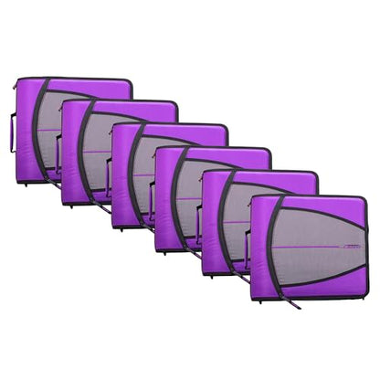 Case-it School Zipper Binder | 3" O-Rings | 600-Sheet | D-146 Deep Purple - color: I Deep Purple, size: 6 Pack