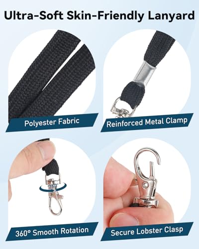 Uniclife 3 Pack Passport Holders with Lanyards for Travel Events - size: 3 Pack