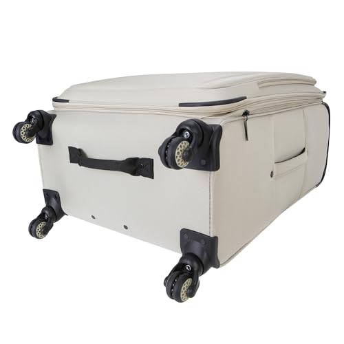 Sharper Image Odyssey 29" Expandable 8-Wheel Spinner Large Checked Luggage Suitcase, Abbey Stone - color: Abbey Stone, size: Large Checked