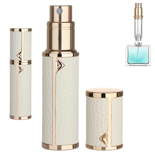 5ml Refillable Travel Perfume Atomizer Spray Bottle, Cologne Sprayer, White - color: White