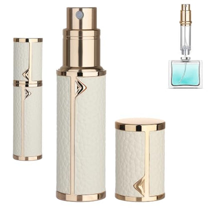 5ml Refillable Travel Perfume Atomizer Spray Bottle, Cologne Sprayer, White - color: White