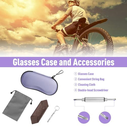 FINTIE Sunglasses Case, Hard EVA Shell Shockproof Sport Glasses Case - color: Purple