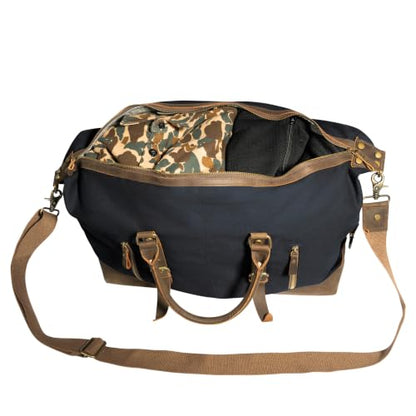Rothco Extended Weekender Duffle Bag Heavyweight Canvas Travel Bag - color: Black