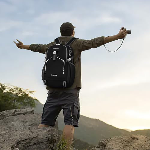 Lightweight Foldable 35L Everyday Backpack, Packable Daypack (Black) - color: 35l-black