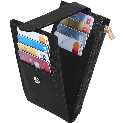 Chelmon Women's RFID Slim Card Holder Wallet - color: Black