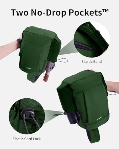 ECOHUB Anti-Theft Crossbody Bag Men Women RFID Blocking Lightweight Sling Backpack Water Resistant for Travel Hiking Outdoor - color: Army Green