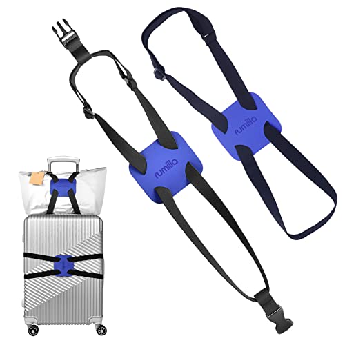 Luggage Straps Bag Bungee, Luggage Bungee - Luggage Straps Suitcase Adjustable Belt-(Blue-2) - color: Blue-2