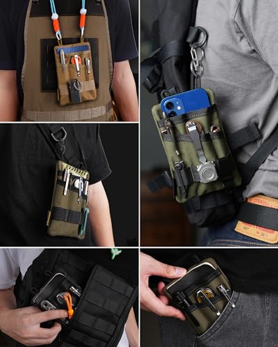 VIPERADE VE1 Pocket Organizer EDC Pouch for Men EDC Organizer Daily Carry - color: Green