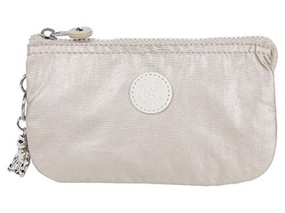 Kipling Women's Creativity Large Pouch, Versatile Cosmetics Kit, Lightweight Travel Organizer - color: Metallic Glow