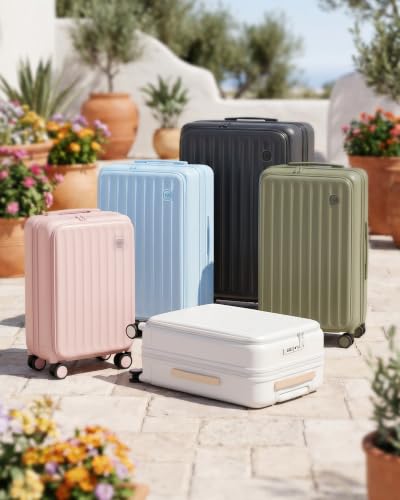 28 Inch Checked Luggage Expandable Top Opening Trunk Luggage with Spinner Wheels, Lightwight Hardside Travel Suitcase for Women Men, Plain Grey - color: Plain Grey, size: 28 inch Checked-Large