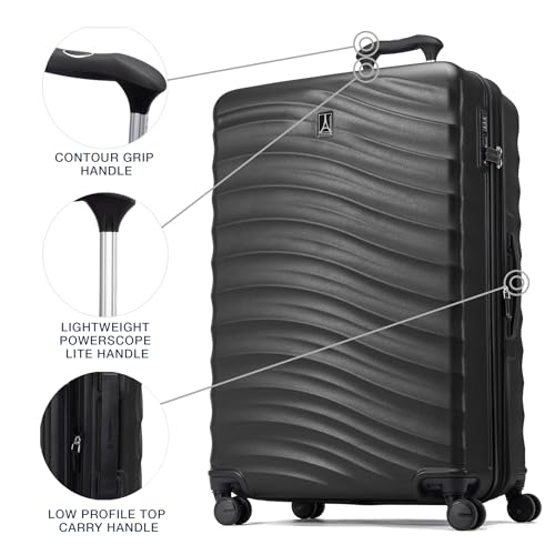 Travelpro Maxlite Air V2 Hardside Expandable Checked, Black, 28-Inch - color: Black, size: Checked Large 28-Inch
