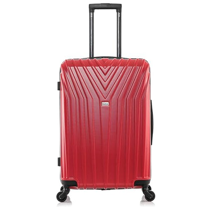 InUSA VASTY 24-Inch Medium Hardside Spinner Luggage Lightweight Red - color: Red, size: 24 Inch