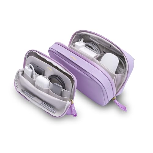 Orbitkey 2-in-1 Tech Accessory Pouch - Lilac - color: Lilac