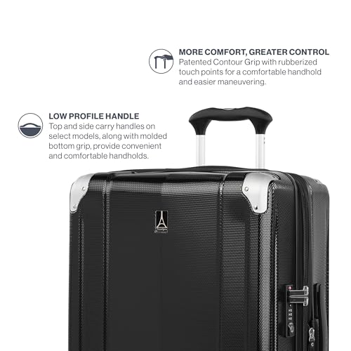 Travelpro Pathways 3 Hardside Checked Luggage Suitcase, Black, 28-Inch - color: Black Knight, size: Checked Large 28 Inch