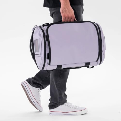 WANDRD CARRYALL 30L Travel Duffel Bag, Uyuni Purple, Backpack Straps - color: Uyuni Purple, size: 30L