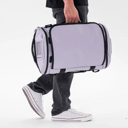 WANDRD CARRYALL 30L Travel Duffel Bag, Uyuni Purple, Backpack Straps - color: Uyuni Purple, size: 30L