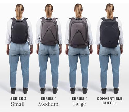 Knack Series 1 Medium Travel Backpack, 15.6-Inch Laptop, Expandable 27-39L - color: Black, size: Medium Backpack
