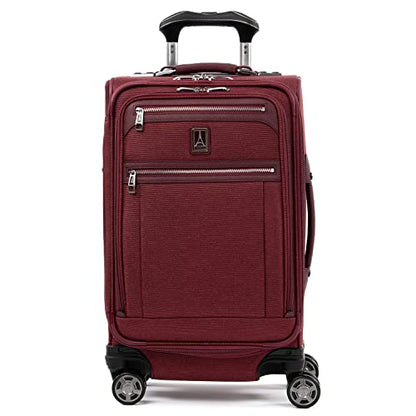 Travelpro Platinum Elite Carry-On Luggage Spinner, Red, 21-Inch - color: Bordeaux Red, size: Carry-On 21-Inch