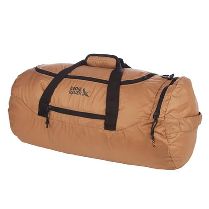 Eddie Bauer Stowaway Packable Duffel Bag| Travel | Foldable | Lightweight | Durable | Ripstop Polyester | 23" Length | 45L Capacity - Tobacco - color: Tobacco