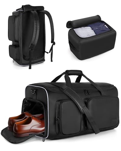 Smasrob 50L Convertible Garment Duffle Bag Backpack with Removable Bag